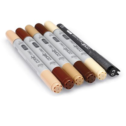 Copic Ciao alkoholos marker, 5+1 darabos készlet - Portré 2