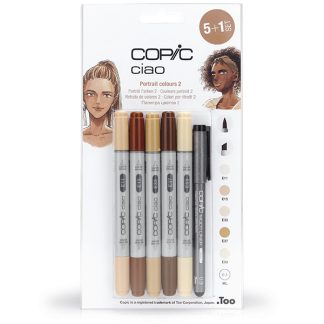 Copic Ciao alkoholos marker, 5+1 darabos készlet - Portré 2