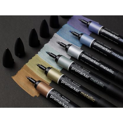 Winsor & Newton Promarker kéthegyű marker - metál színek