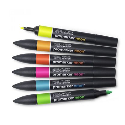 Winsor & Newton Promarker, 6 darabos készlet - Neon