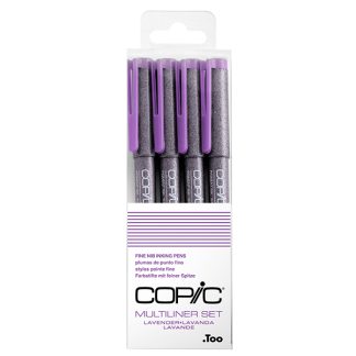 Copic Multiliner tűfilc készlet, 4 db - Levendula