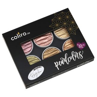 Coliro Pearlcolors "Lisi" akvarellfesték készlet, 6 db