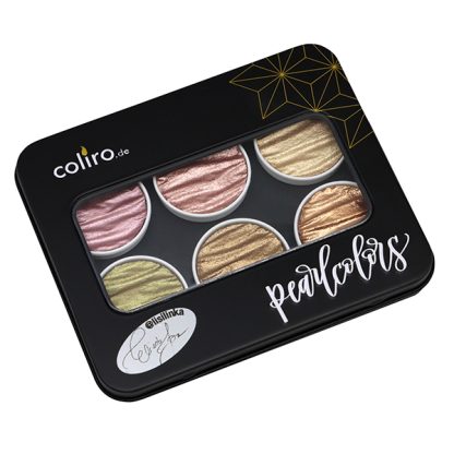 Coliro Pearlcolors "Lisi" akvarellfesték készlet, 6 db