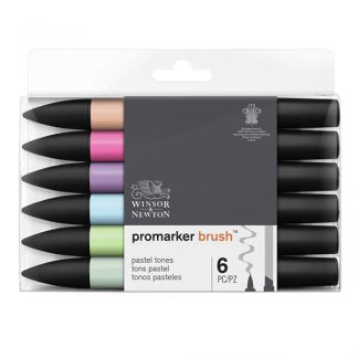 Winsor & Newton Promaker alkoholos ecsetfilc, 6 db - Pastel Tones
