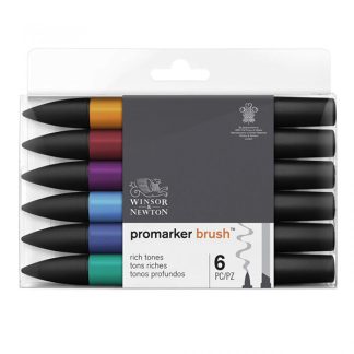 Winsor & Newton Promaker alkoholos ecsetfilc, 6 db - Rich Tones