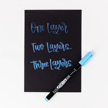 Tombow Fudenosuke - pasztell kék