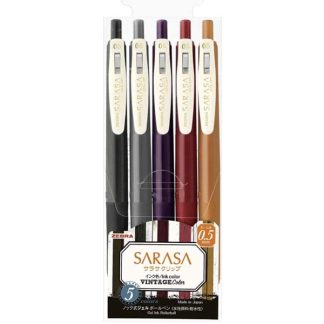 Zebra Sarasa Vintage zselés toll, 5 db - #2
