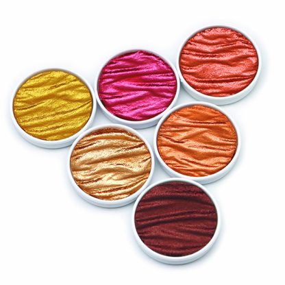 Coliro Pearlcolor akvarellfesték készlet, földszínek - fémdobozos