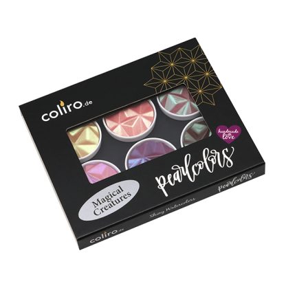 Coliro Pearlcolor akvarellfesték készlet, magical creatures- fémdobozos
