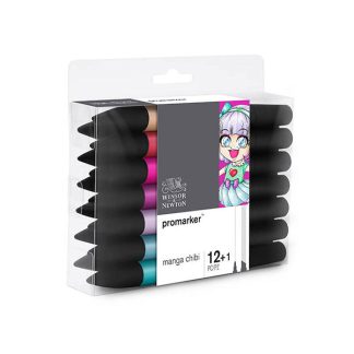 Winsor & Newton Promarker alkoholos marker, 12+1 db - Chibi