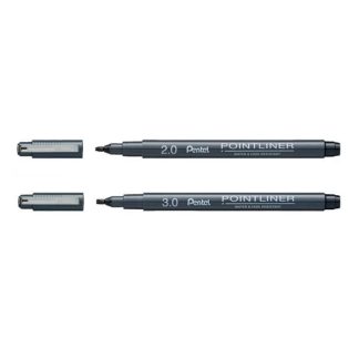Pentel Pointliner vágott végű marker