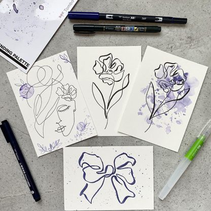 Tombow One Line Art készlet, 9 db