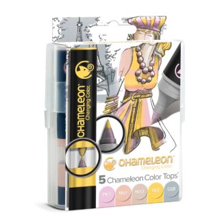 Chameleon Color Tops színkeverő kupak, 5 db - Pasztell színek