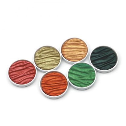 Coliro Pearlcolors akvarellfesték készlet, fémdobozos - Autumn