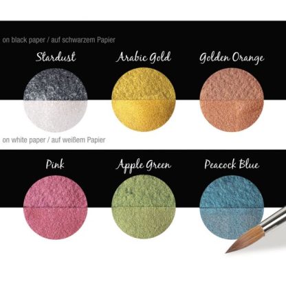 Coliro Pearlcolors akvarellfesték készlet, fémdobozos - Candy