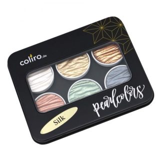 Coliro Pearlcolors akvarellfesték készlet, fémdobozos - Silk