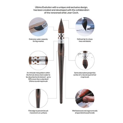 Escoda Ultimo Evolution akvarell ecset