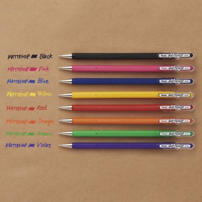 Pentel Mattehop zselés toll - színes alapon