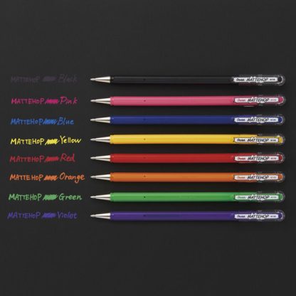 Pentel Mattehop zselés toll - fekete alapon