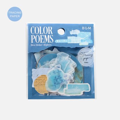 BGM matrica - Color Poems, Kék