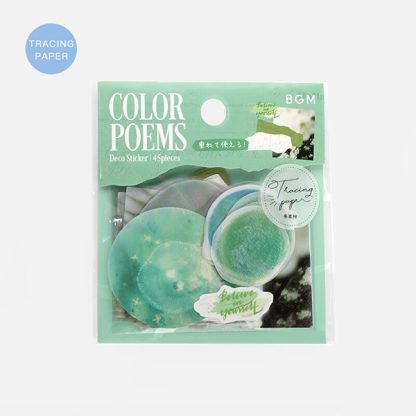 BGM matrica - Color Poems, Zöld