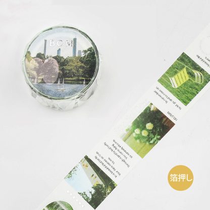 BGM Washi tape - Color City, Green