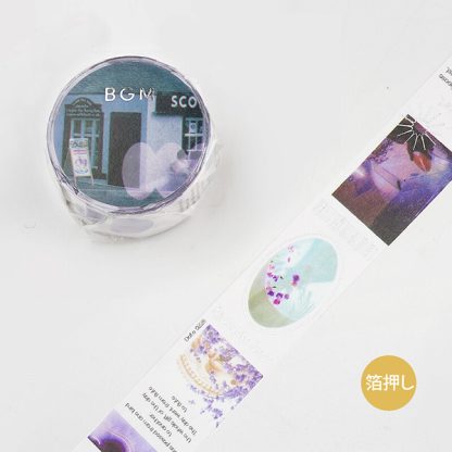 BGM Washi tape - Color City, Purple
