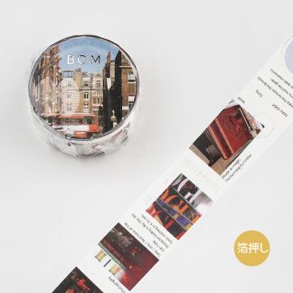 BGM Washi tape - Color City, Red