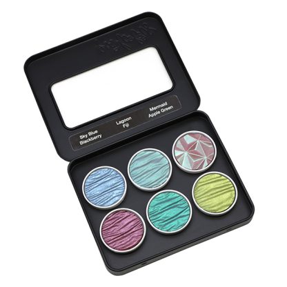Coliro Pearlcolor akvarellfesték készlet, fémdobozos - Paradise