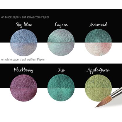 Coliro Pearlcolor akvarellfesték készlet, fémdobozos - Paradise