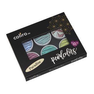 Coliro Pearlcolor akvarellfesték készlet, fémdobozos - Paradise