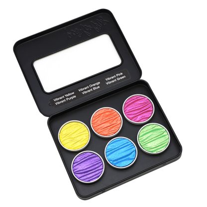Coliro Pearlcolors akvarellfesték készlet, fémdobozos - Vibrant