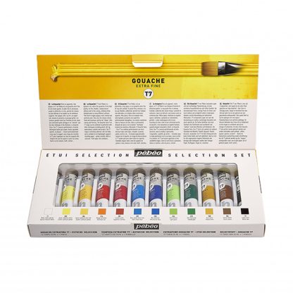 Pébéo T7 Extra Fine Goauche festékkészlet - 12 x 20 ml