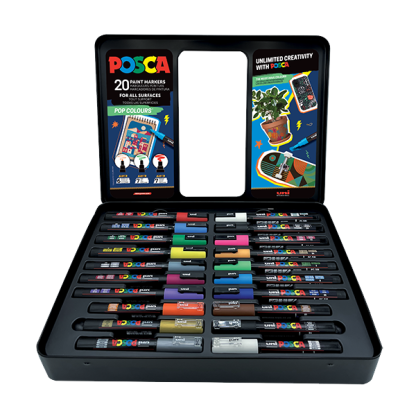 UNI Posca dekormarker készlet 20db POP
