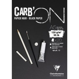 Clairefontaine Carb'ON fekete papírtömb - több méretben