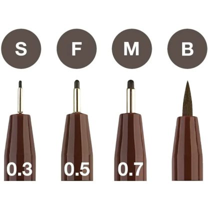 Faber-Castell Pitt művészfilc készlet, 4 db - szépia